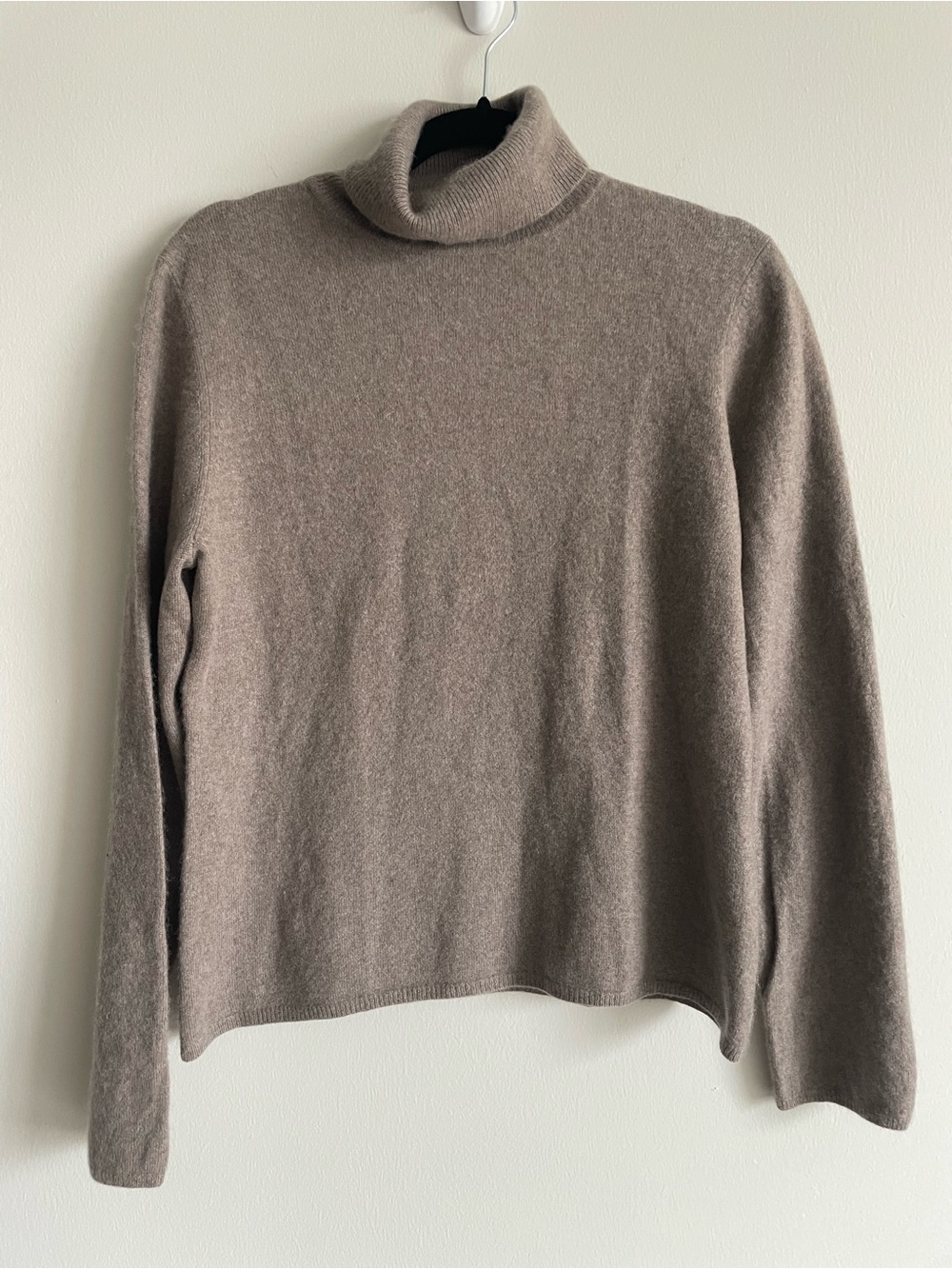 Charter Club 100% Cashmere Funnel Neck Turtleneck Sweater Quiet Luxury